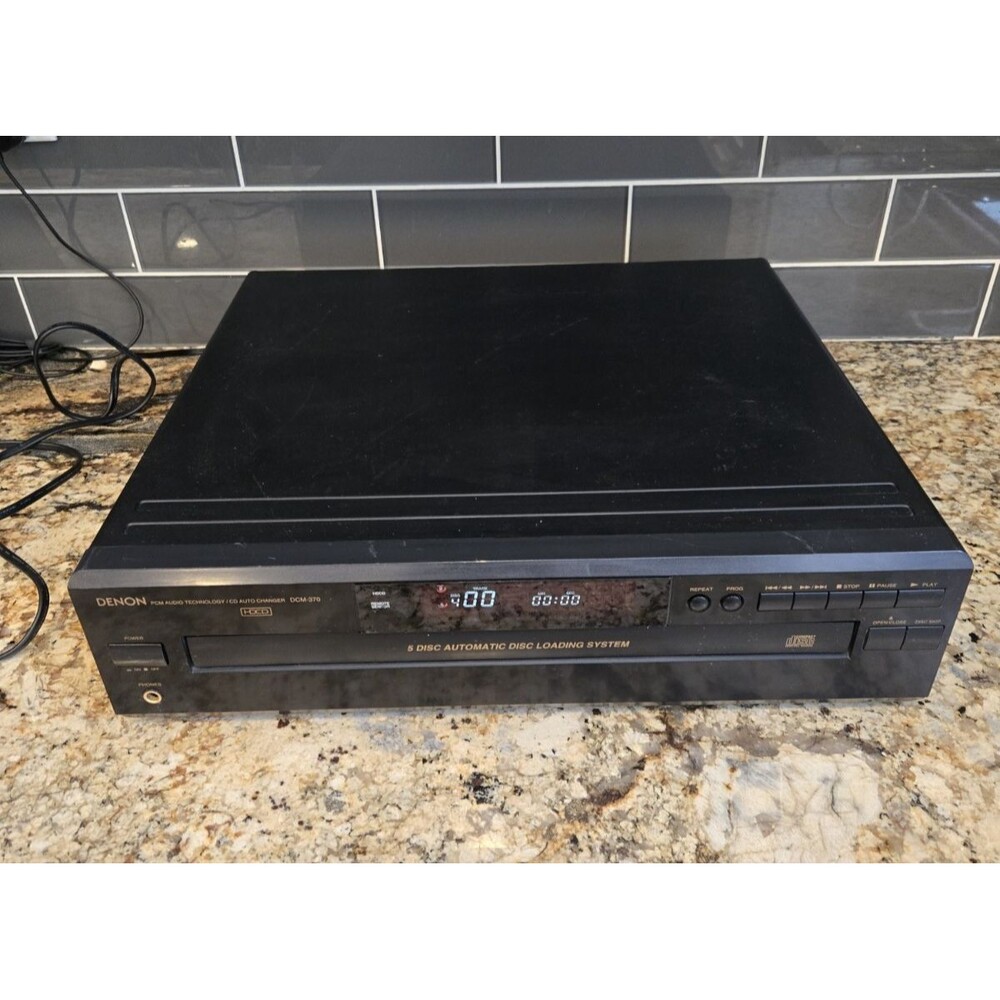 Denon DCM-370 5 Disc CD Changer HDCD Tested and working no remote